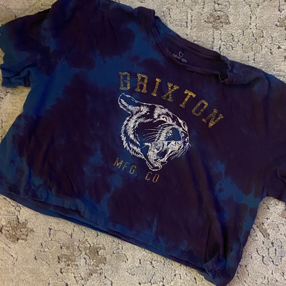 Brixton Navy Tie-Dye Tiger Tee